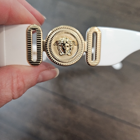 NEW VERSACE WHITE SUNGLASSES - 53mm main image 16